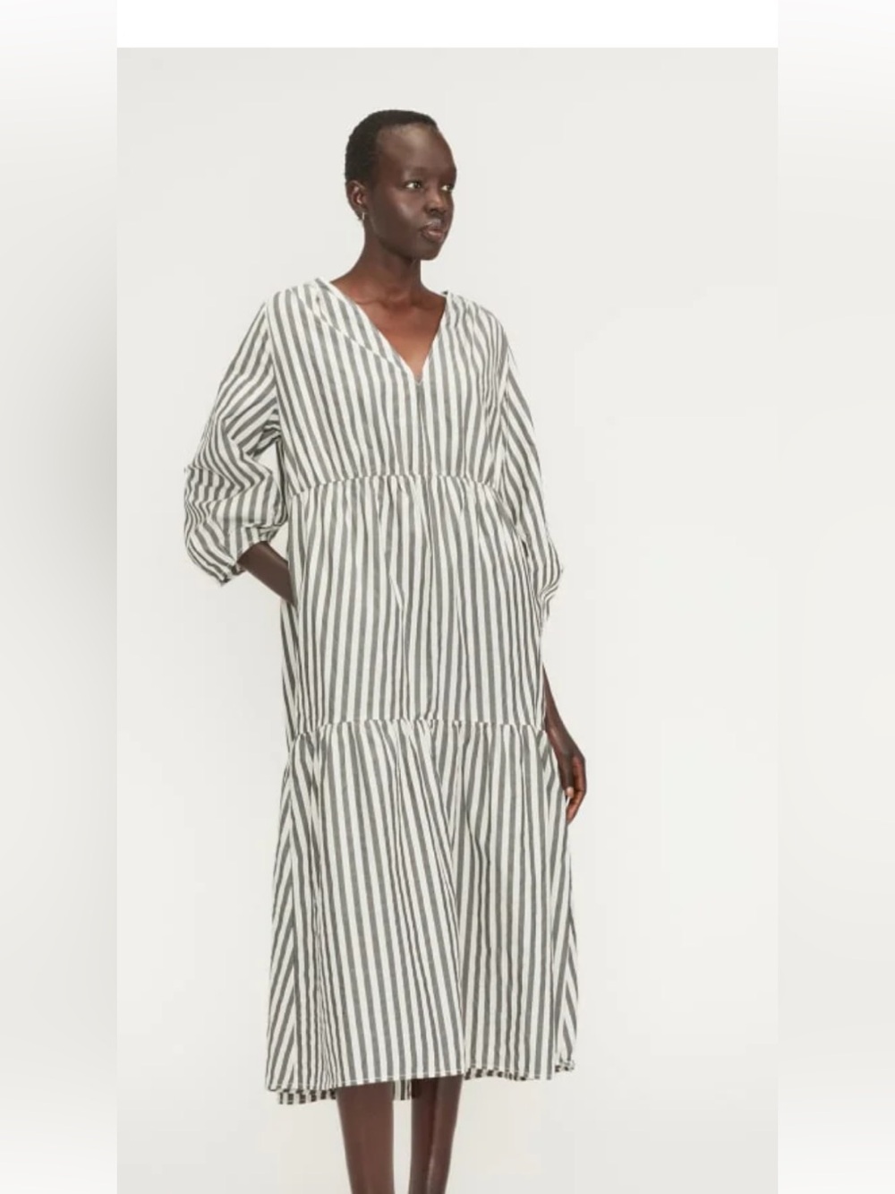 EVERLANE Poplin Tiered Dress ( SZ XXS)